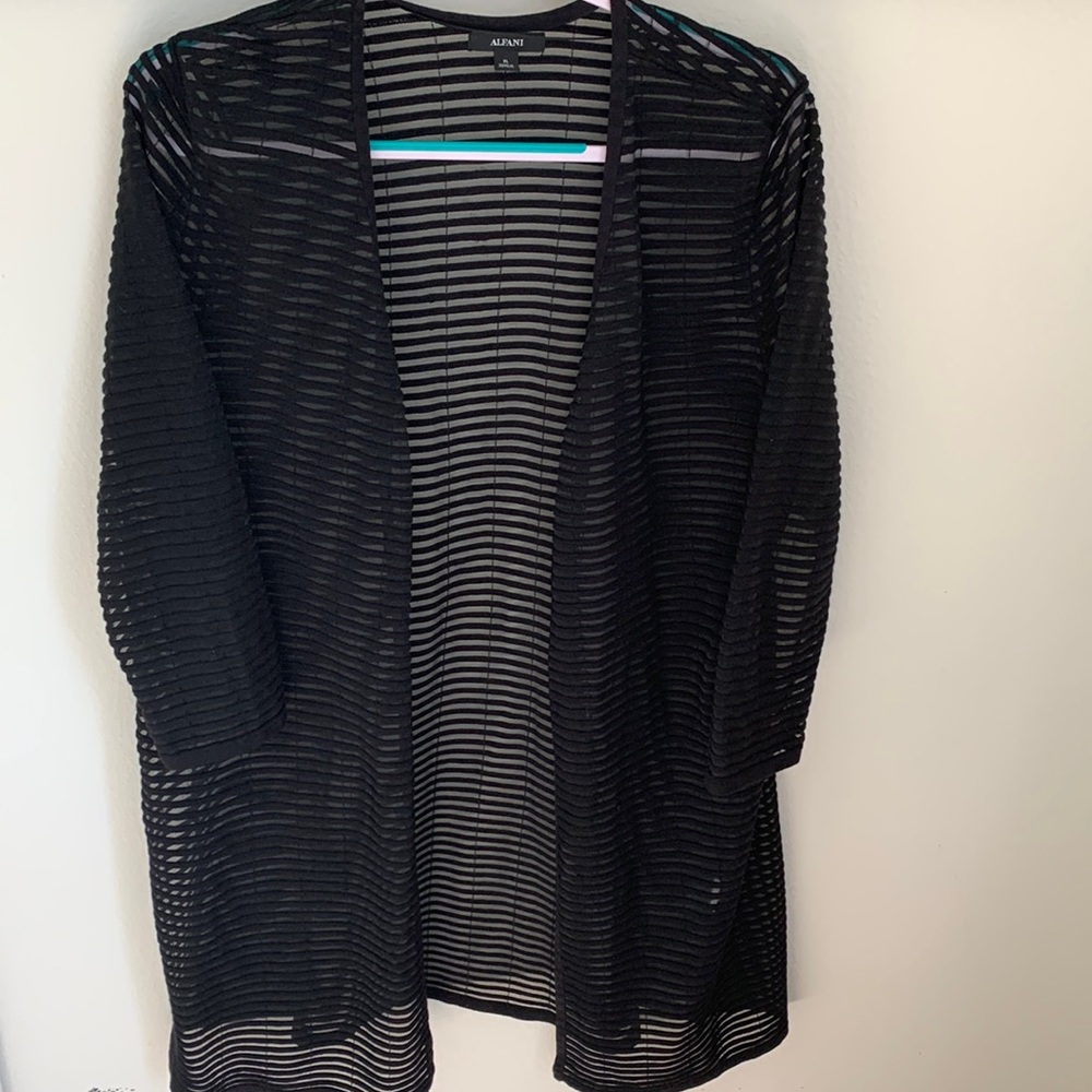 Black Alfani  sheer cardigan